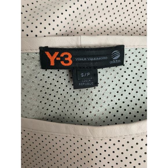 Y-3 Yohji Yamamoto Adidas Leather Muscle Tee Shirt Tank Top Perforated Pink S - Picture 7 of 7